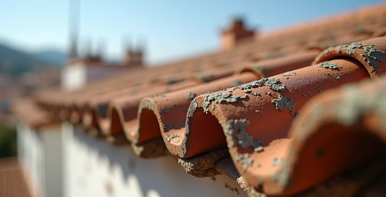 Détail architectural d'une façade catalane traditionnelle avec textures et matériaux typiques